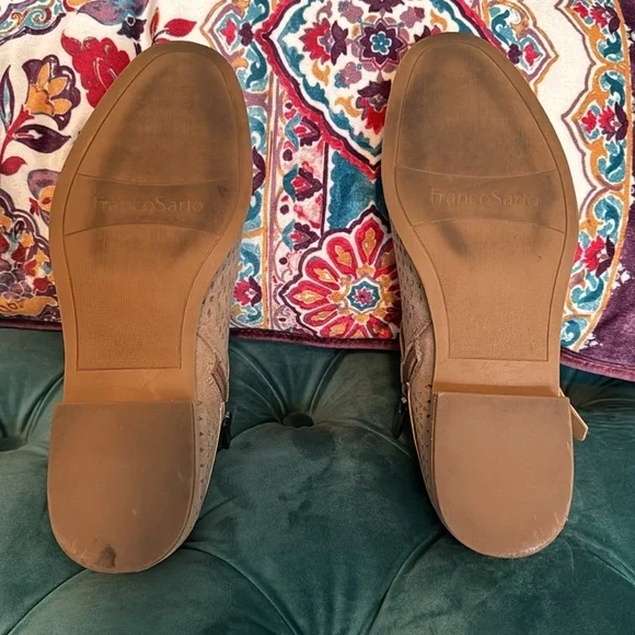 EUC Franco Sarto Rouge Booties color is called “cashmere”. - Picture 5 of 8